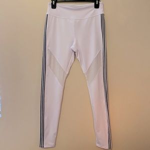 White High-rise Leggings Mesh from Forever 21